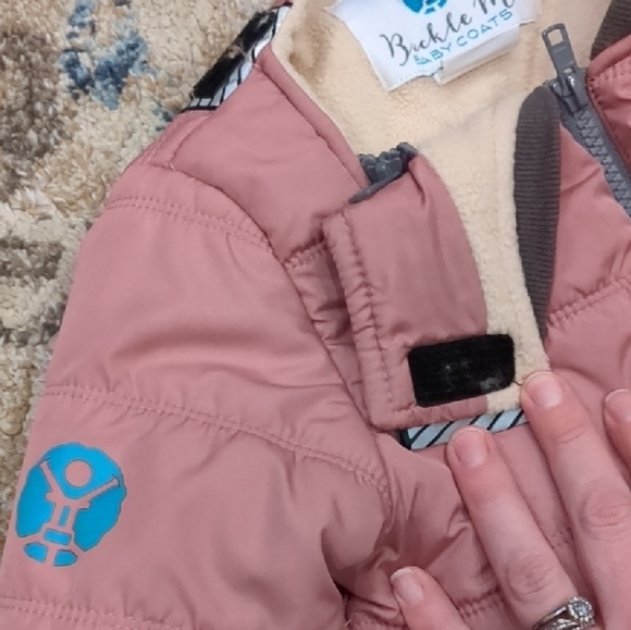Buckle Kids Pink Puffer Jacket - Picture 3 of 5